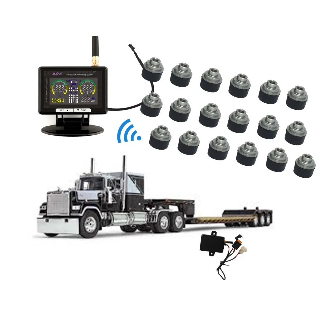 Automatic Trailer Swap/ Change Trailers TPMS for Truck Tractor Trailer 18 - 22 wheels