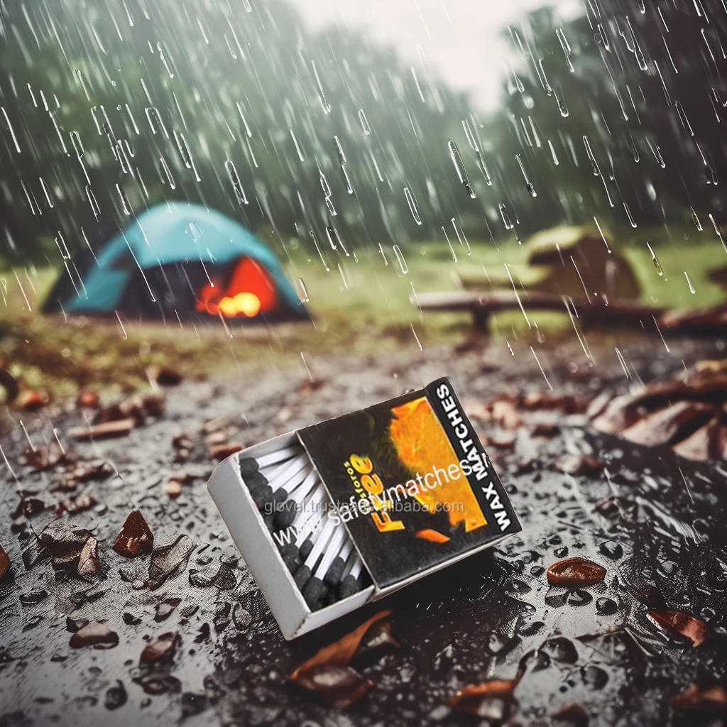 High Class Wax Matches Waterproof in wet or damp conditions less prone to accidental ignition suitable for outdoor activities