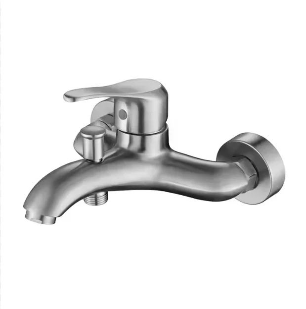 Wall Mounted Bathroom Shower Faucet Mixing Tap Bathtub Valve Shower Faucet Single Handle Cold And Hot Water Mixer Bathtub Faucet