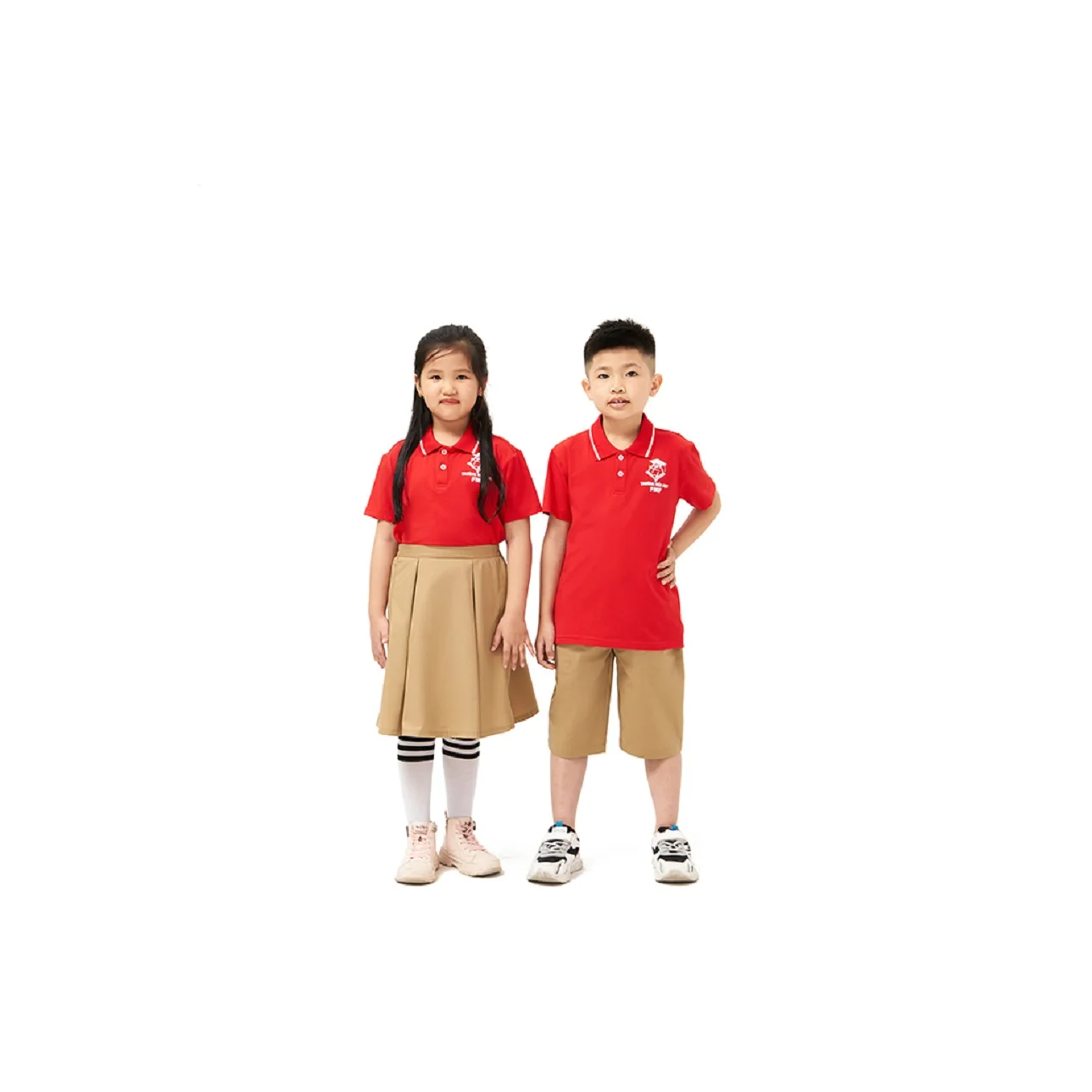 Made In Vietnam Number One Unisex Red+Rip Polo Shirt Short-Sleeve Best Children Uniforms For Sale