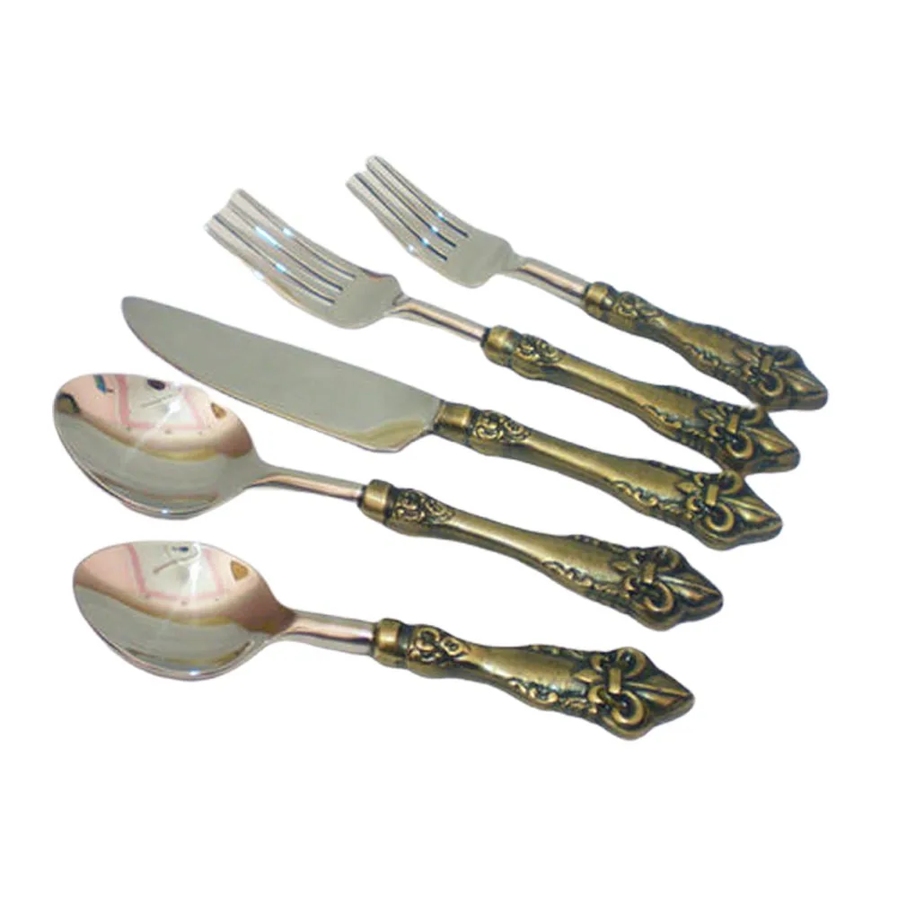 Strong Wholesale Cheap Price Indian Supply Metal Hotels Cutlery Silver Plated Flatware Set for Global B2B Marketplace