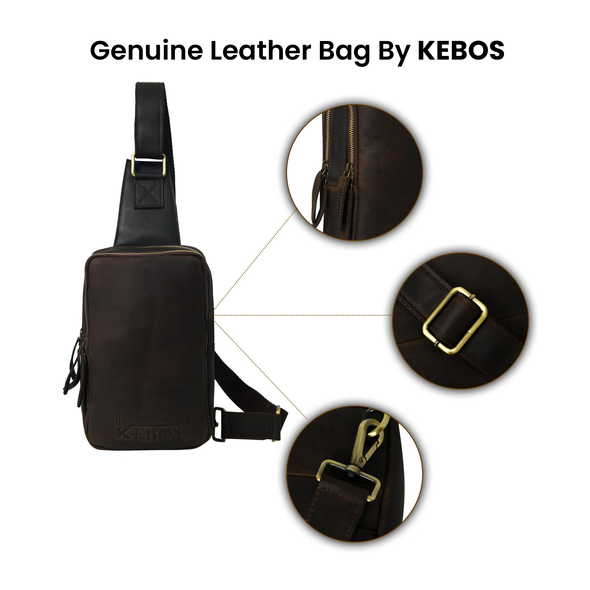 100% Original Brand Highest Quality Genuine Leather Chest Bag At Inexpensive Price From Trusted Supplier