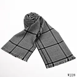 YiLi Fashion red color 100%  Viscose Scarves Cashmere Feel plaid Scarf with Tassel