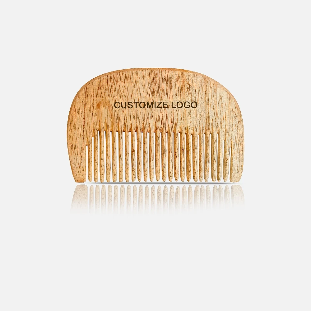 Custom Design Luxury Neem Wood Beard Comb Reduce Hair fall Anti Dandruff Comb Largest Manufacture Company