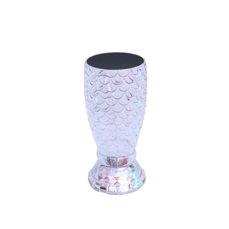 Bar Restaurant Hollow Fish Scale Decorative Lighting Remote Control Led Lamps for Dining Table Bedside Crystal Touch Light