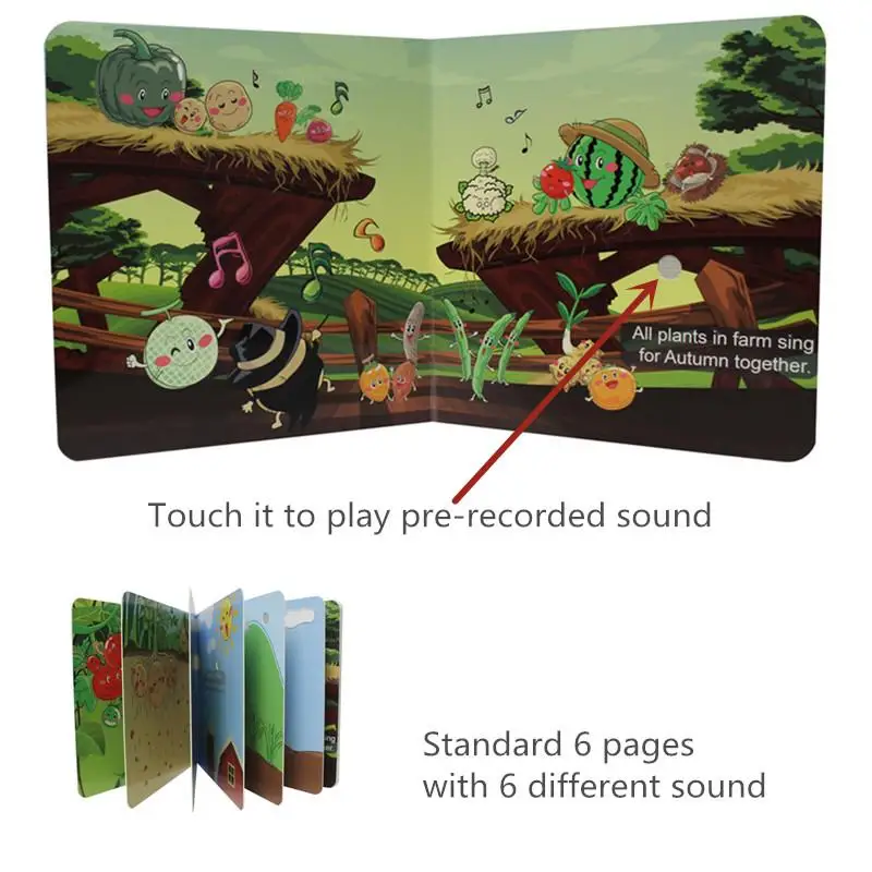 Best New Year Early Learning Touch and Feel Sound Books for 1~2 Year Old Babies Smart Interactive Preschool Talking  Toys