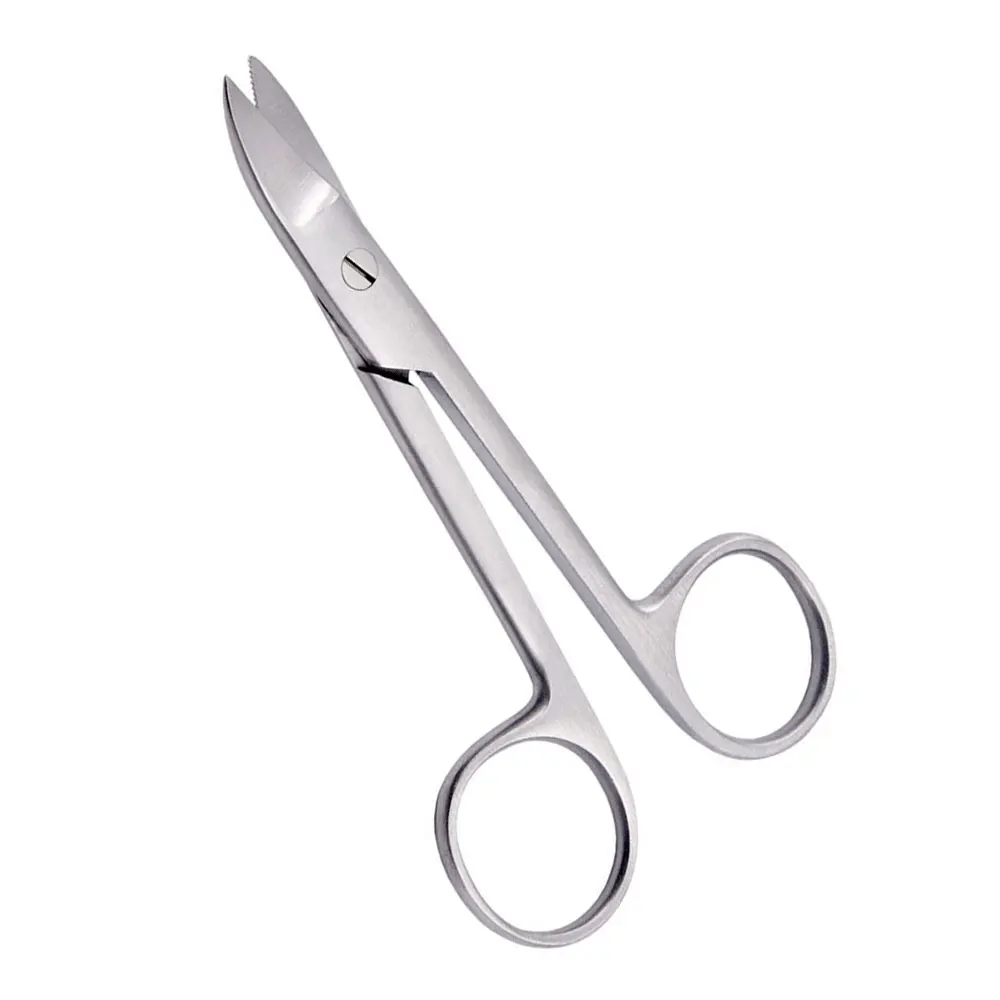 Beebee Crown & Bridges Scissors 4.5 Super Cut High quality in wholesale low price Crown & Collar Cutting Scissor Curved Serrated