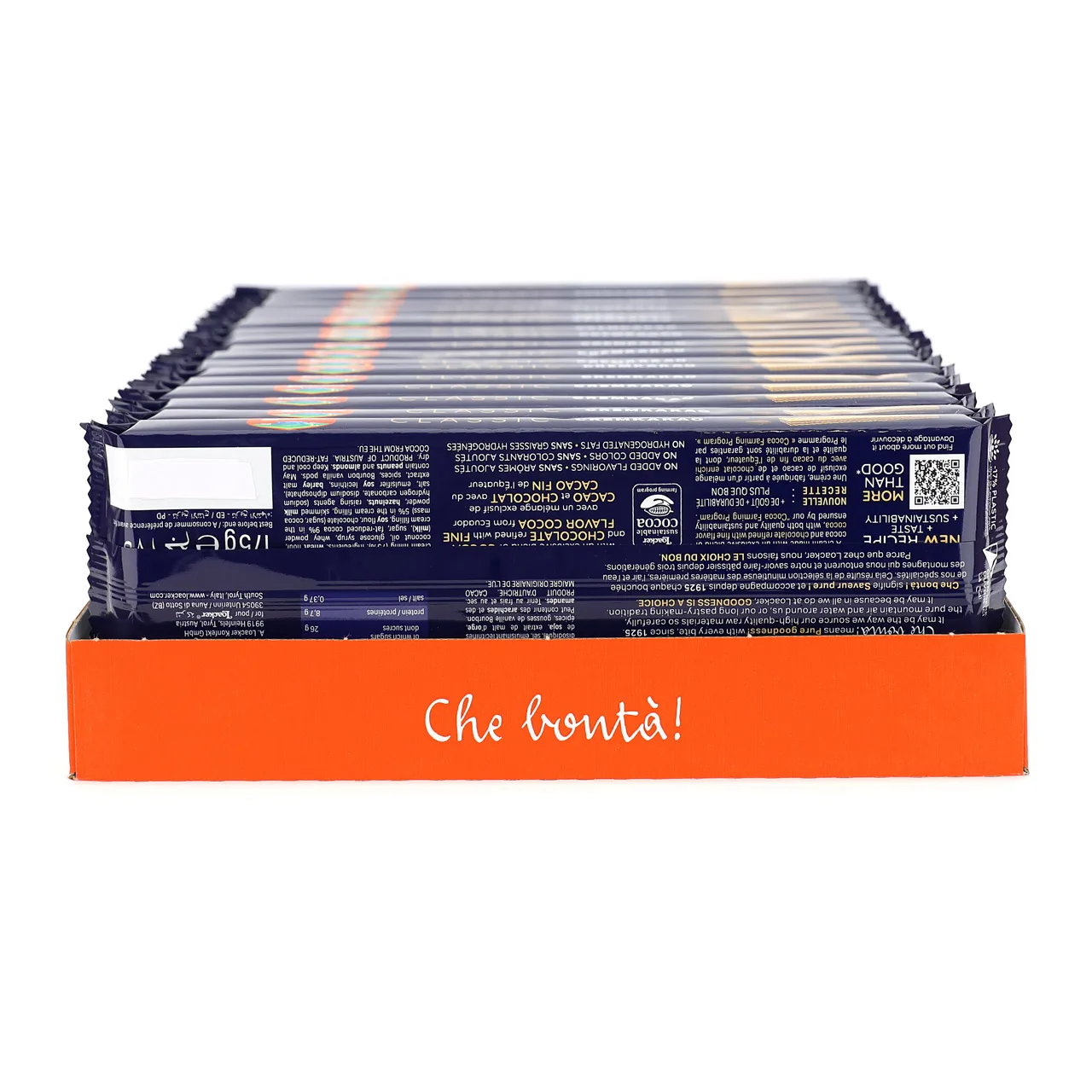 Эксклюзивный изысканный богатый кремкакао симфония Loacker Classic 175gx18-шедевр вкусов-Изысканная шоколадная поблажка
