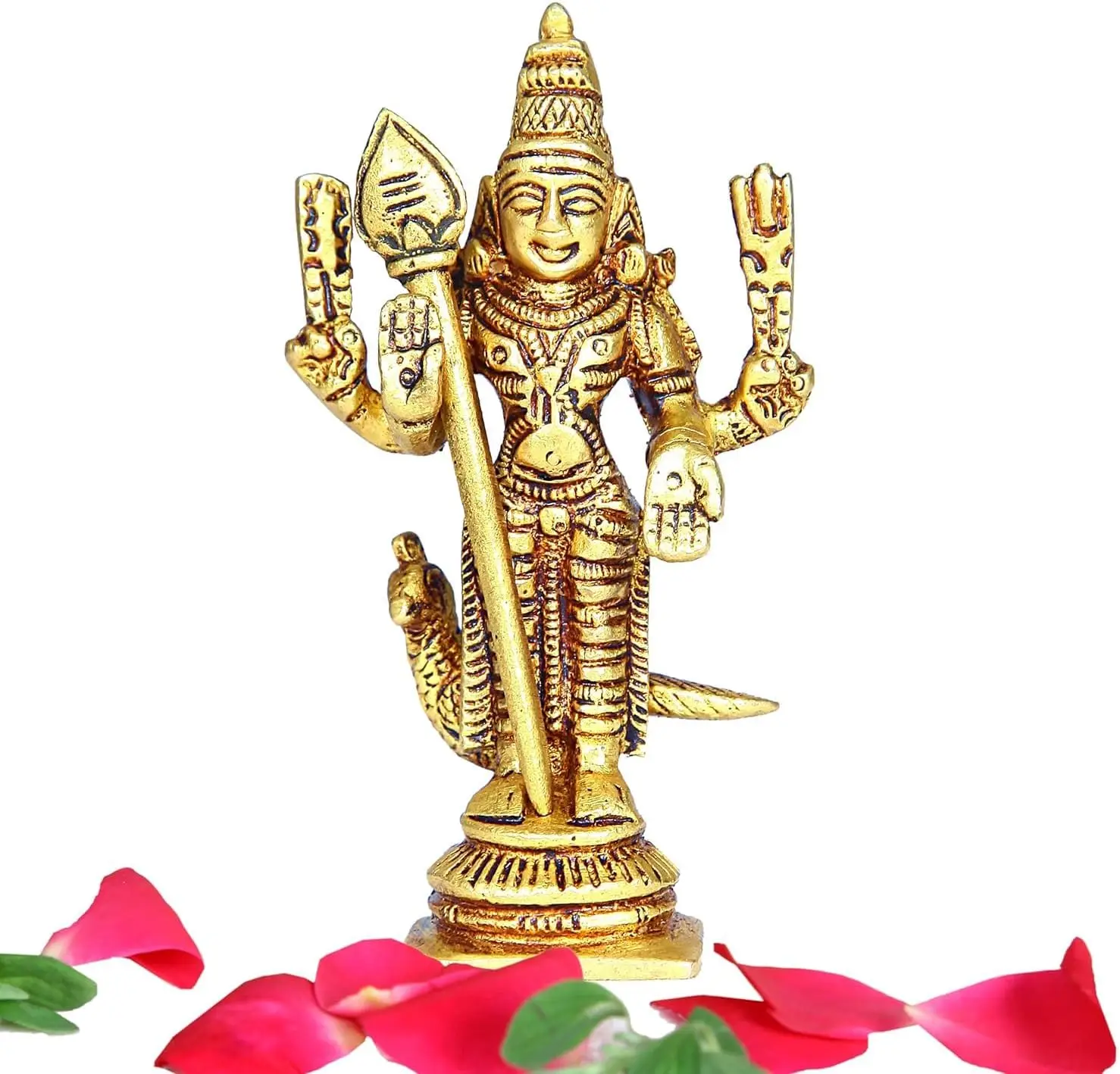 Handmade God Figurine Golden Brass Shiva For Home Decoration Statue Sculpture Figurine Statement Pieces Decor Gift Items