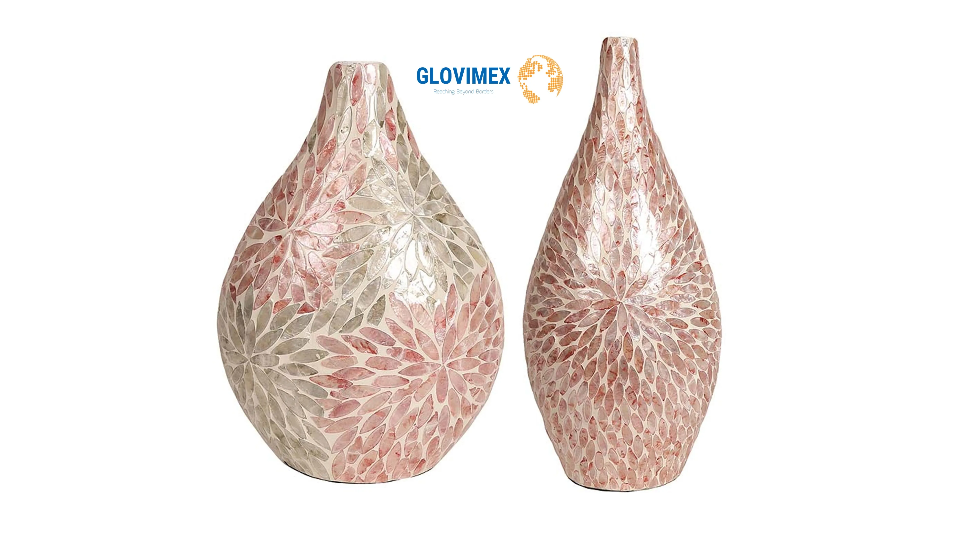 Best Collection Capiz Mother of Pearl Vases For Flowers Customize Package