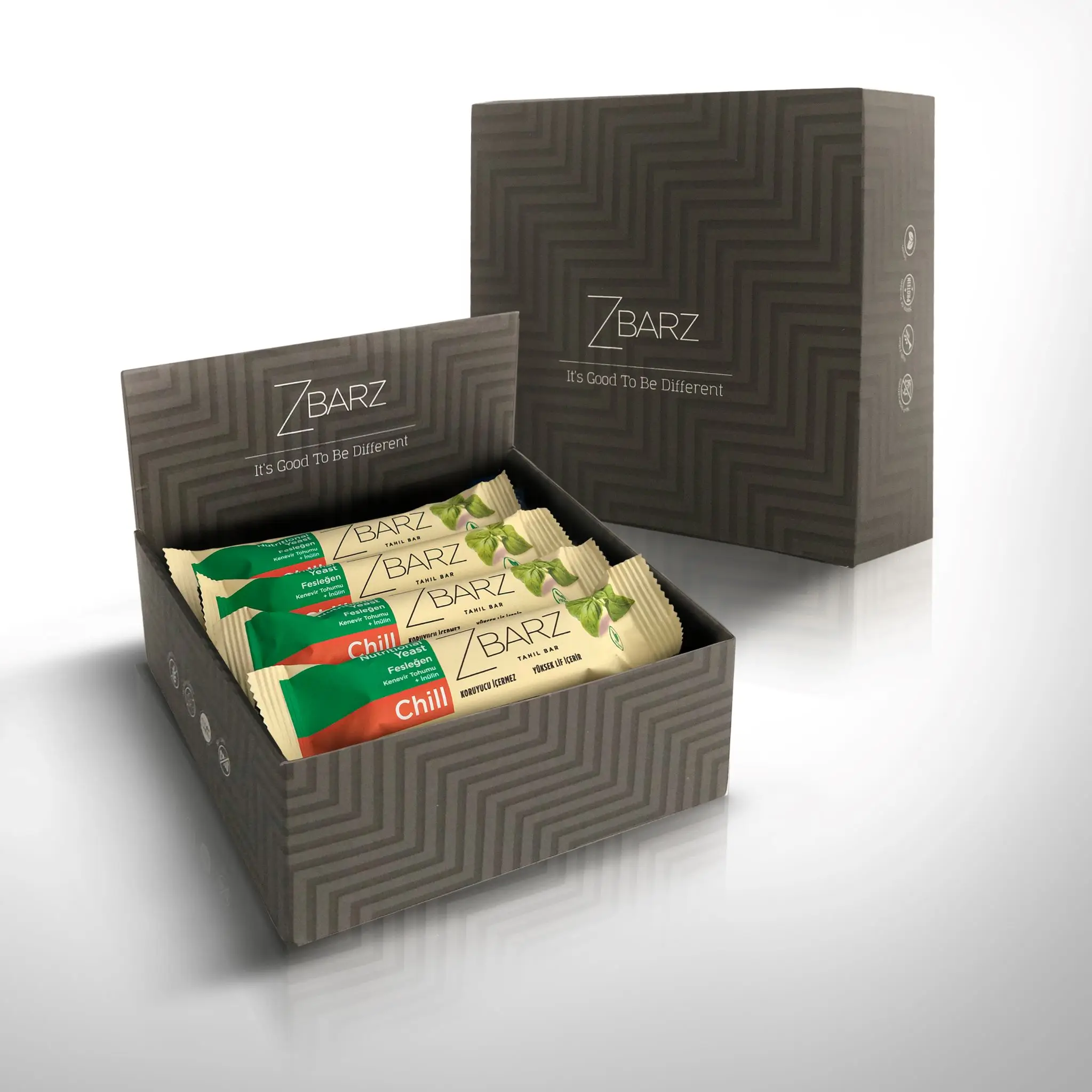 Grab and Go Zbarz Chill Basil Nutritional yeast Basil Tamarind paste Inulin OEM Healthy and functional Snack