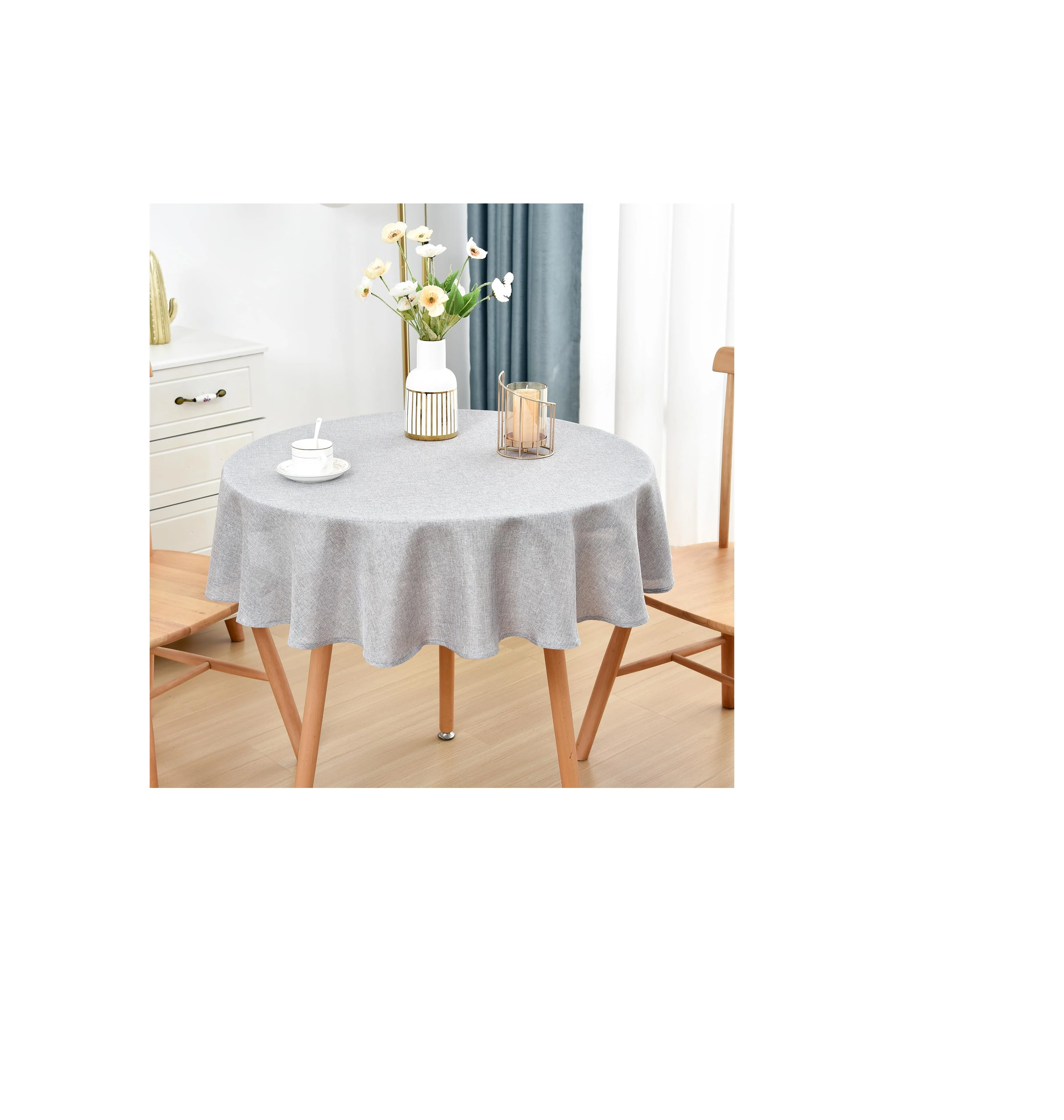 Buy 100% cotton table cloth classical Fabric printed Round table cloth elegant table cloth for hotels
