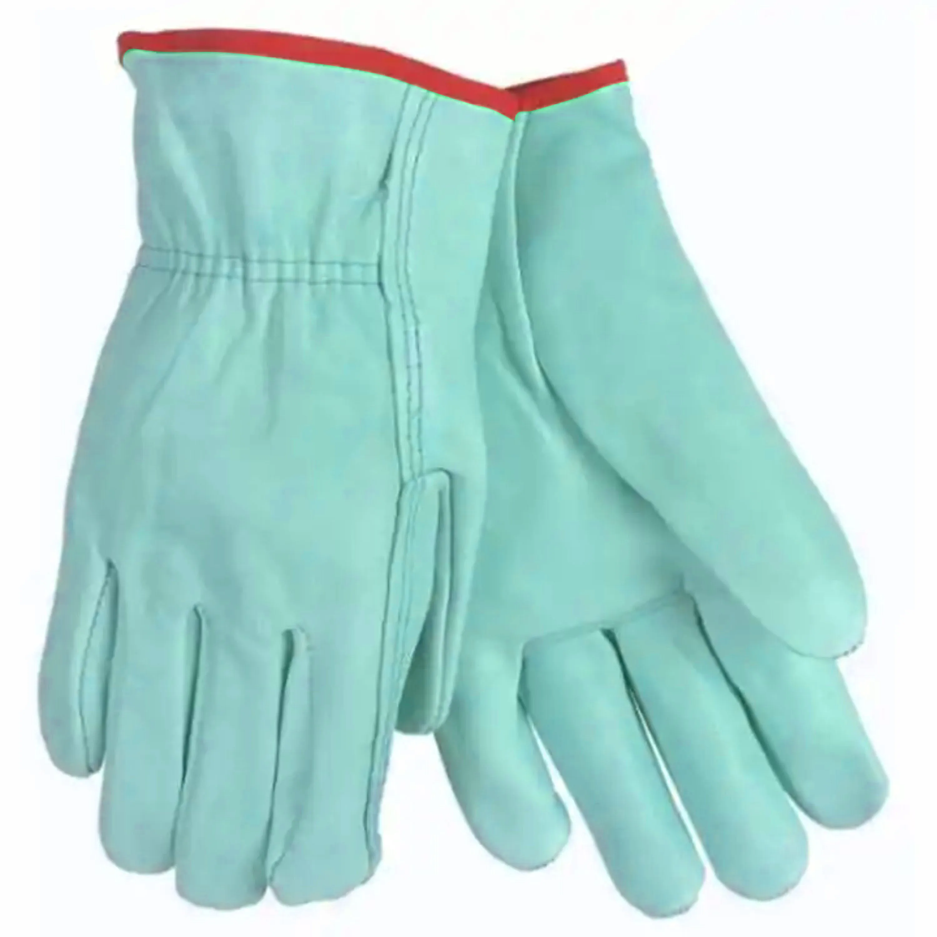 Economy Grade Drivers Gloves with Cowhide Grain Leather Palm Leather Industrial Safety Gloves for Labor and Construction Safety