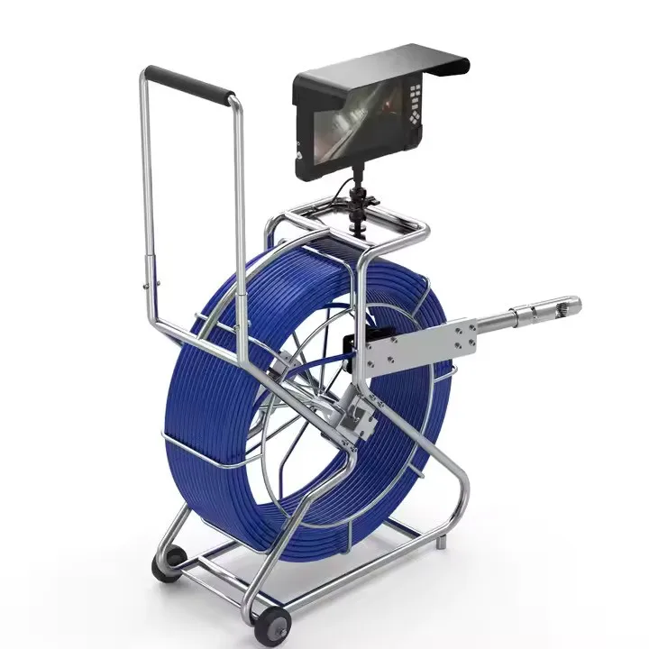 Лидер продаж Push-кабель 100 м 5MP 360 PTZ 4K 10 дюймов монитор трубопровод/Дренаж/канализационная камера высокотехнологичная канализационная