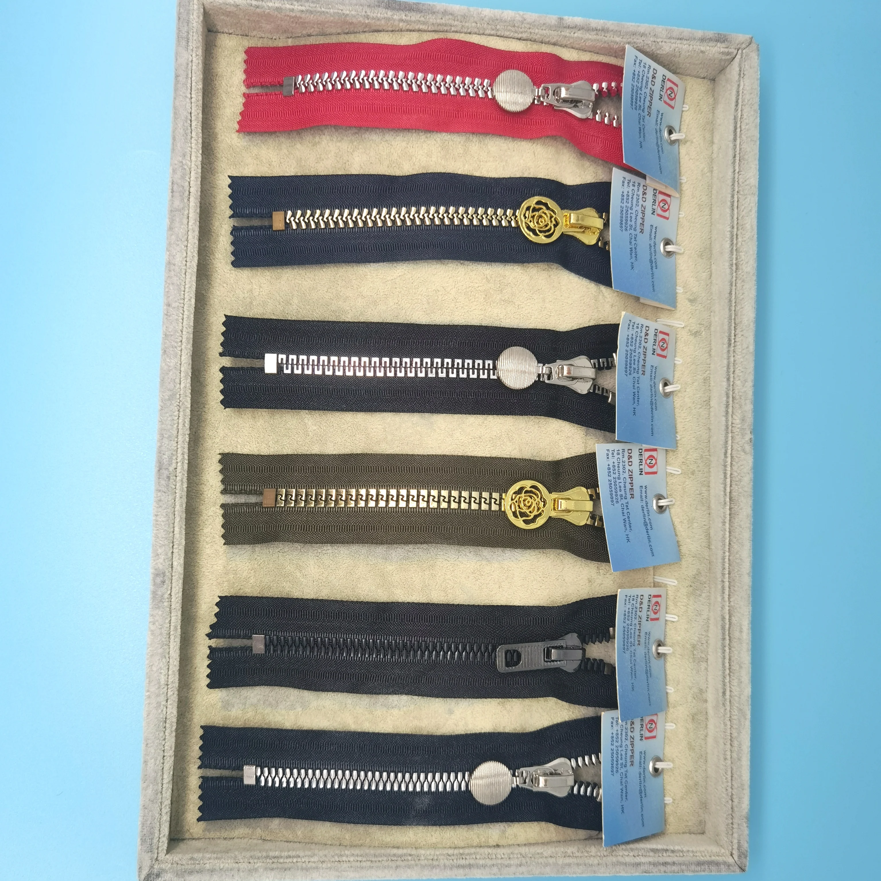 OEKO-TEX  Casual Contrast Colour Special Vislon Plastic Resin Derlin Zipper 8#derlin u-shaped teedh