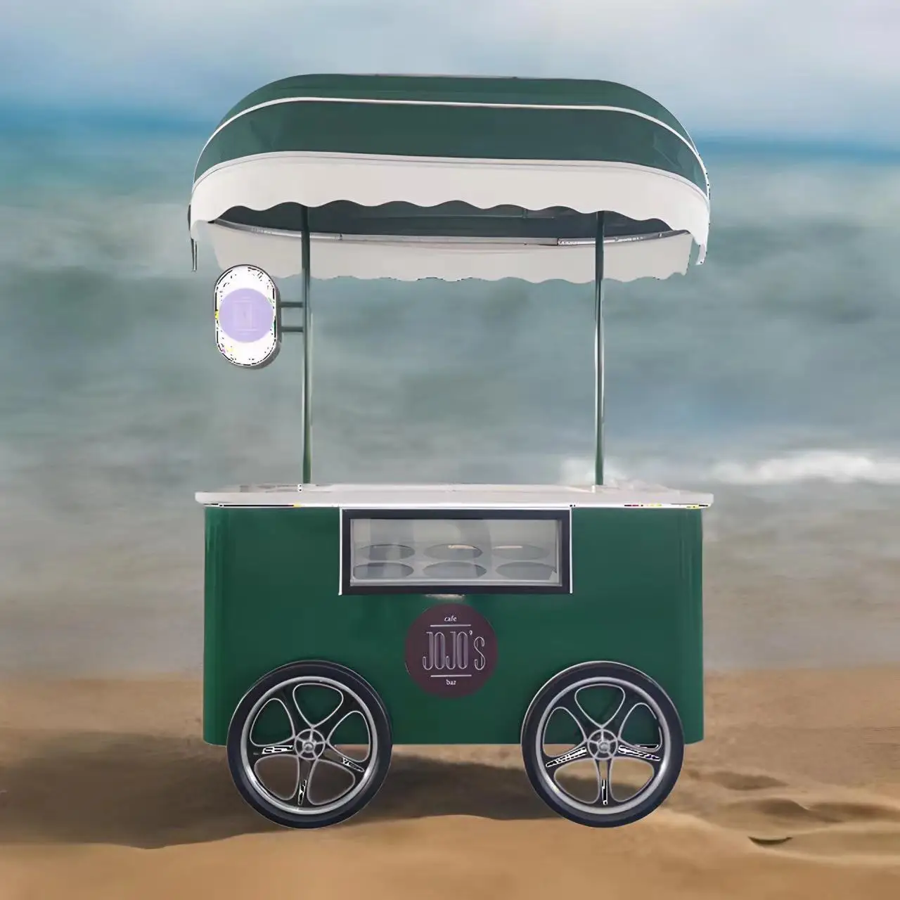 LVKE Street coffee bike electric food ice cream gelato vending cart mobile trailer