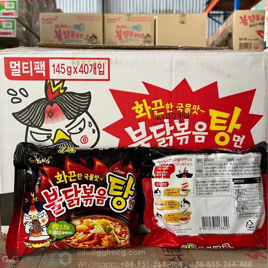 Лидер продаж сушеный острый куриный соус самьянг 145 г корейского острого соуса лапша быстрого приготовления рамен