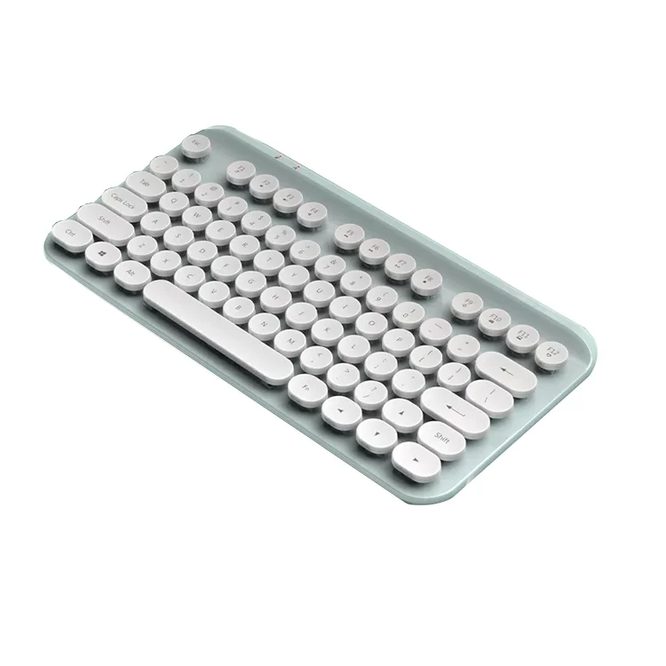 Горячая Распродажа, симпатичная Клавиатура для ноутбука и планшета, портативная круглая клавиатура, игровая клавиатура для пишущей машинки, беспроводная Ретро клавиатура