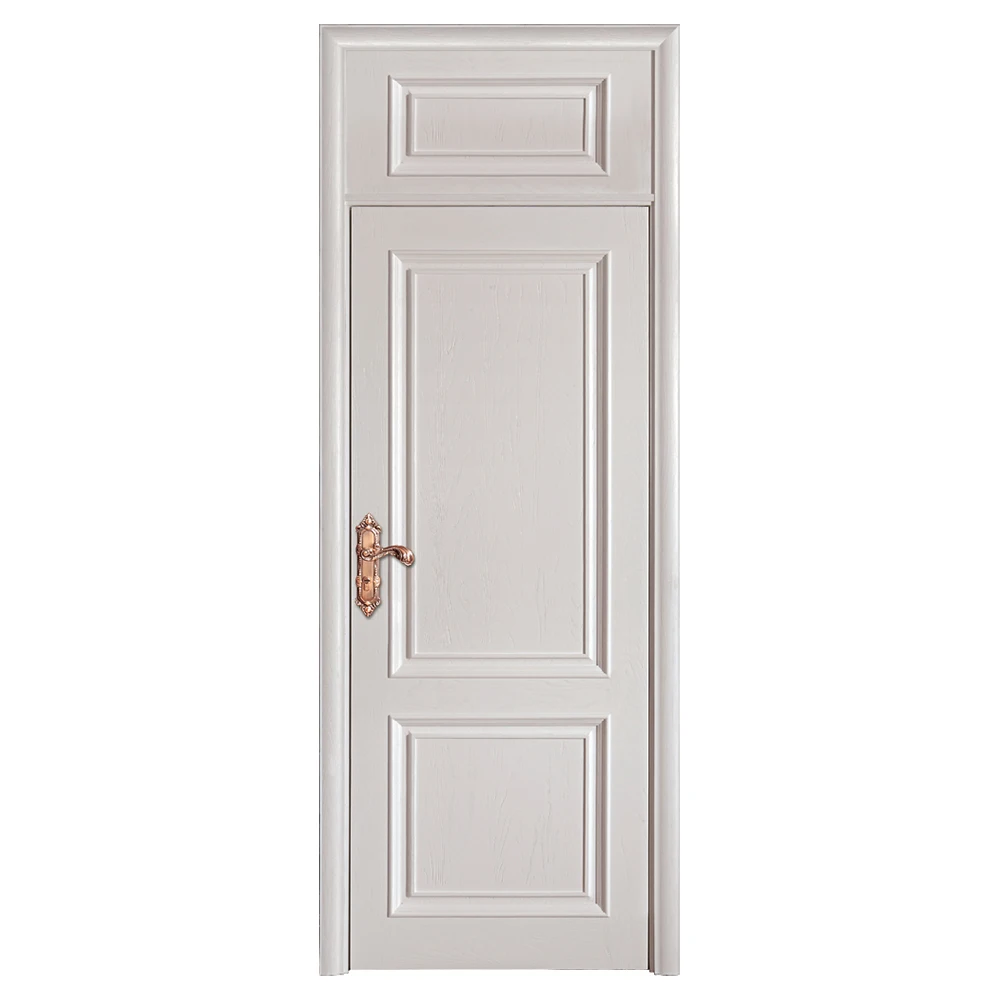 Chinese Paint Modern Flush Interior Door Designs High Quality Solid Wood Custom Door With Door Lock