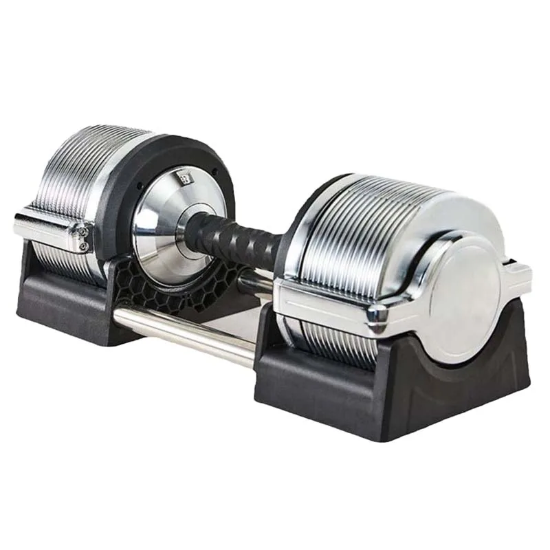 1kg Increments Electroplated Gym Equipment Weight dumbbells Steel Chromed 32kg Adjustable Dumbbell Set