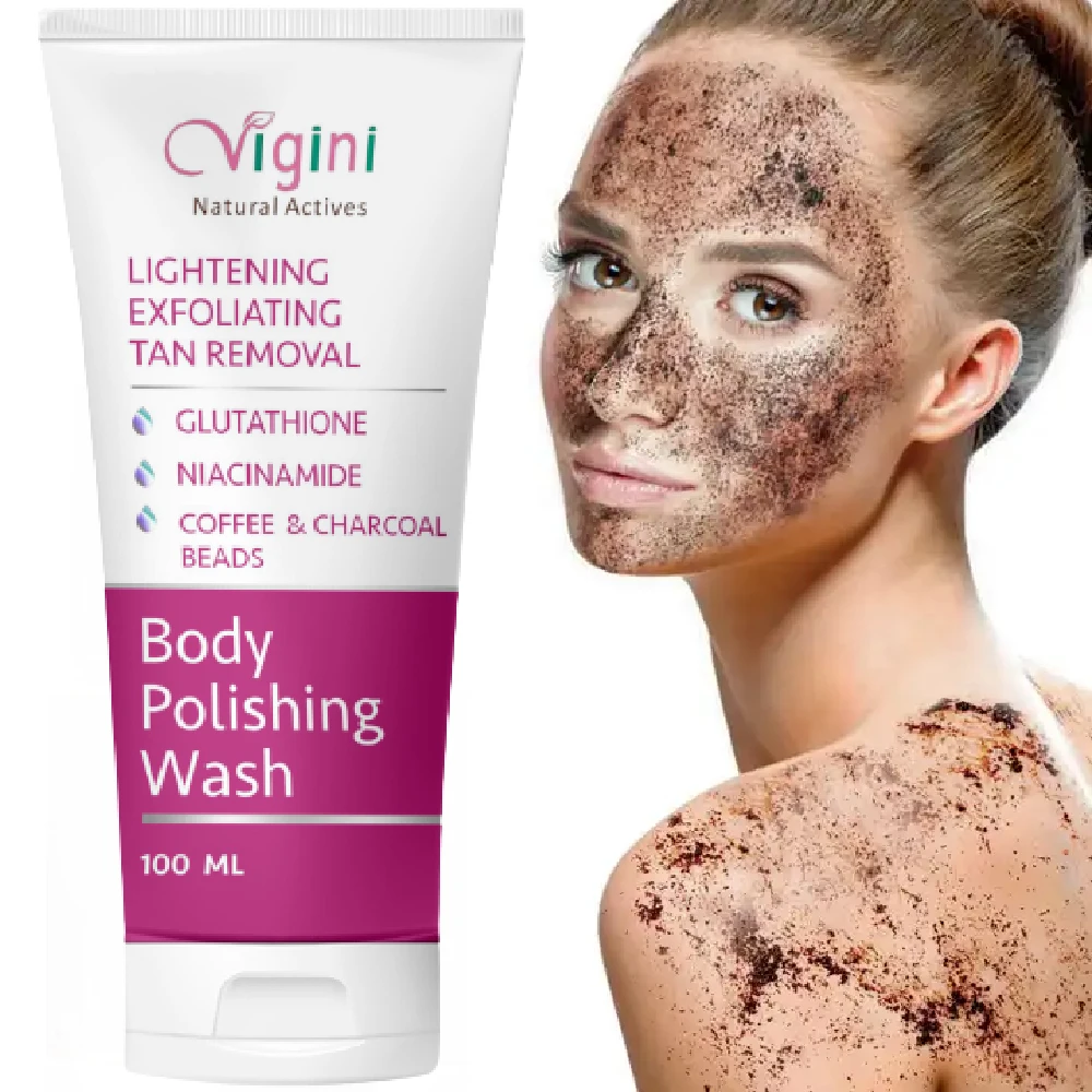 High On Demand Lightening Brightening Body Polishing Wash Scrub Shower Gel Helps Reduce Pigmentation Spot & Marks from Indian