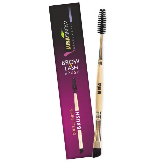 OEM Private Label Dual-Ended Brow Tinting Mascara Professional Eye Makeup Henna Beauty Brush Gel Form for Eyebrow Application