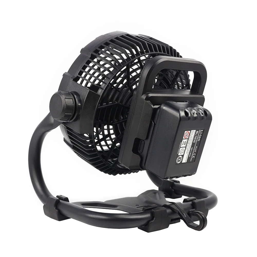 Camping Fan with LED Light Suitable for Dewalt for Milwaukee 18V 20V Lithium-ion Battery with A Battery Adapter Use for tools