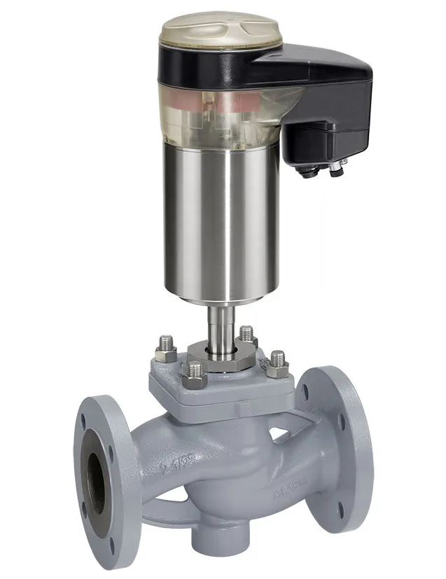 The GEMUe 539 is a motorized 2/2-way globe valve with a hollow shaft electric actuator.