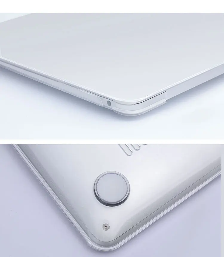 Экологичный кристаллический жесткий пластиковый чехол для ноутбука Mac Book Air
