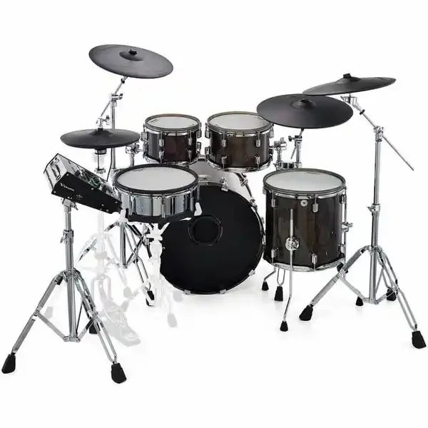 Rolland VAD706-GE Professional E-Drum Set Bundle Electric Mesh and Rubber Drum Heads Electronic Drum Set