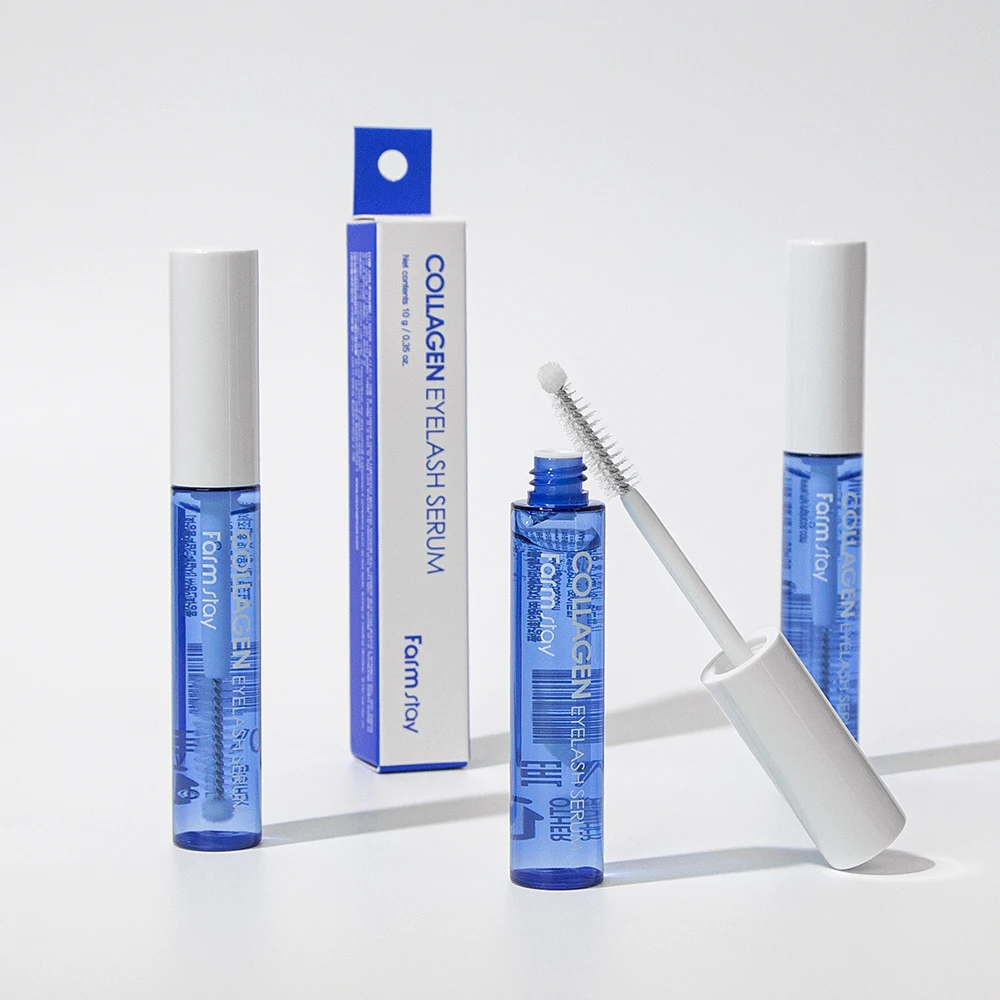 Wholesale High Quality Korean Beauty Brand FARMSTAY Collagen Eyelash Serum for eyelash care nourishing