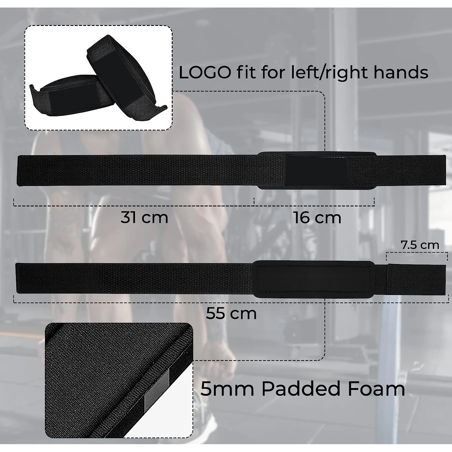 Attractive Style Powerlifting Straps Weight Lifting Straps Gym Finest Craftsmanship wholesale supplier