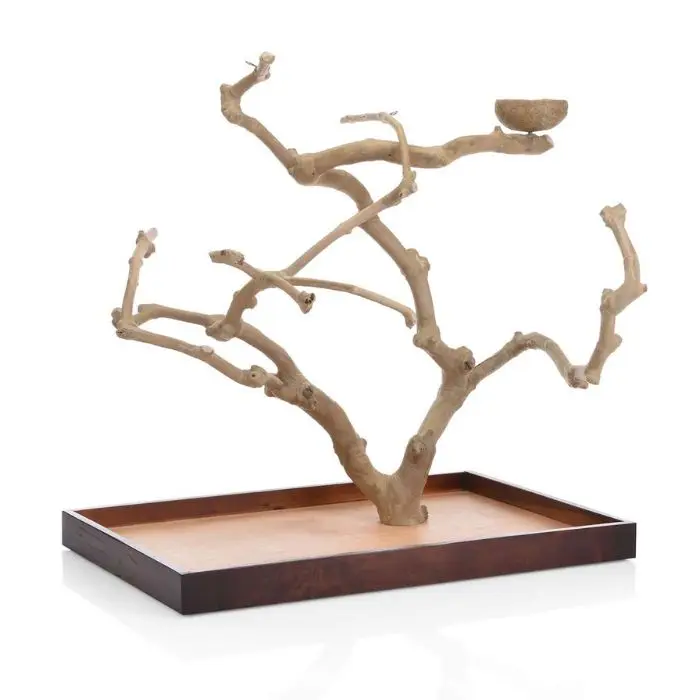 Wholesale High Quality Java Wood Coffee Play Stand for Birds WhatsApp: +84