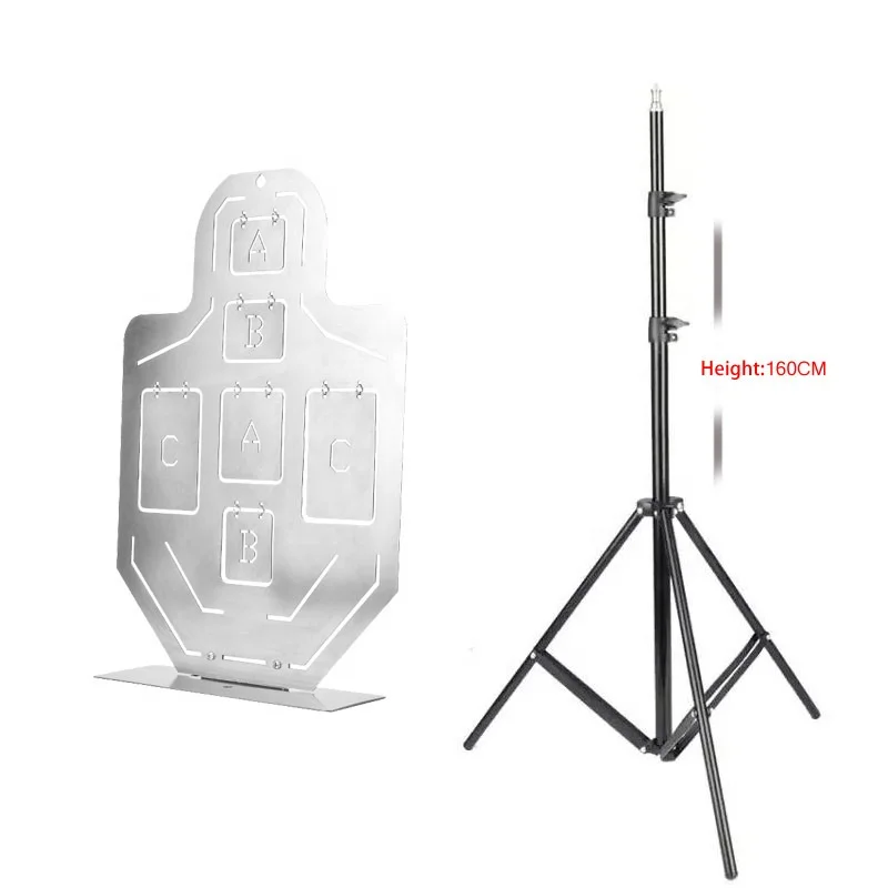 Six-point IPCS soft projectile practice target shooting live CS stainless steel target