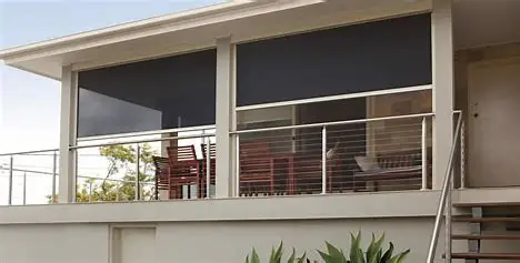 Motorized Retractable Screen Outdoors Blinds Motorized Aluminum Pergola Customized Zip Screen