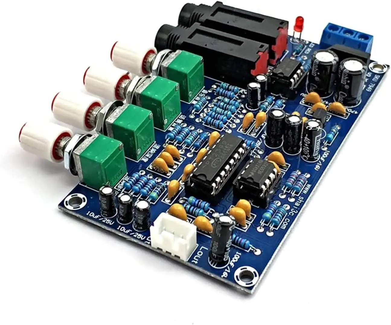 Pt2399 Echo Mic Board Microphone Amplifier Board Karaoke Reverberation Board Karaoke Amplifier Module Dual Ac12V