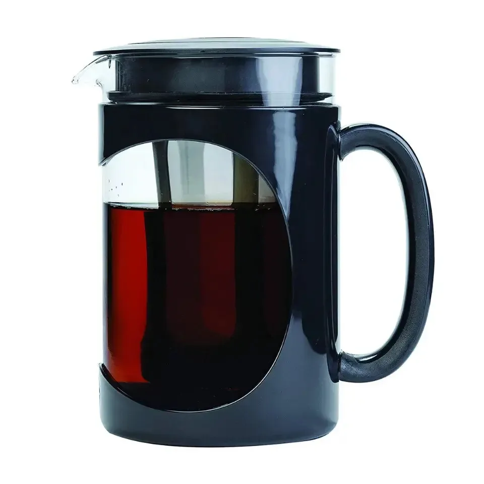 NEW ITEMS Primula Burke Deluxe Cold Brew Iced Coffee Maker, Comfort Grip Handle, Durable Glass Carafe, Removable Mesh Filter, Pe