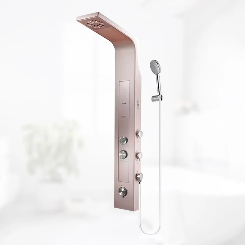 Лидер продаж, современная ванная комната, 220 В, умный водонагреватель с панелью для душа, проще установить и сэкономить место