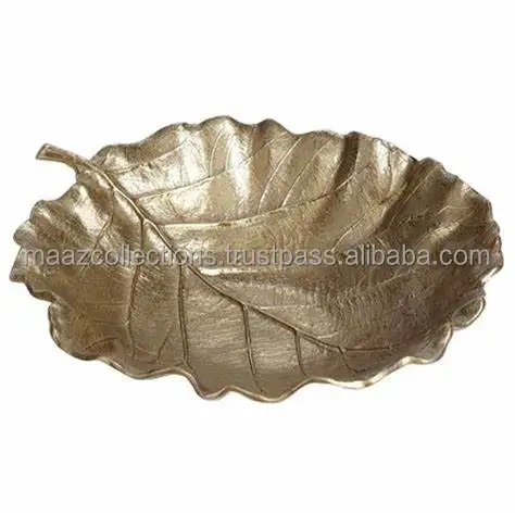 Antique Designer Tableware Serving Platters and Bowls Maple Shape Platters for Home and Hotels Leaf Shape Bowl Dishes and Trays