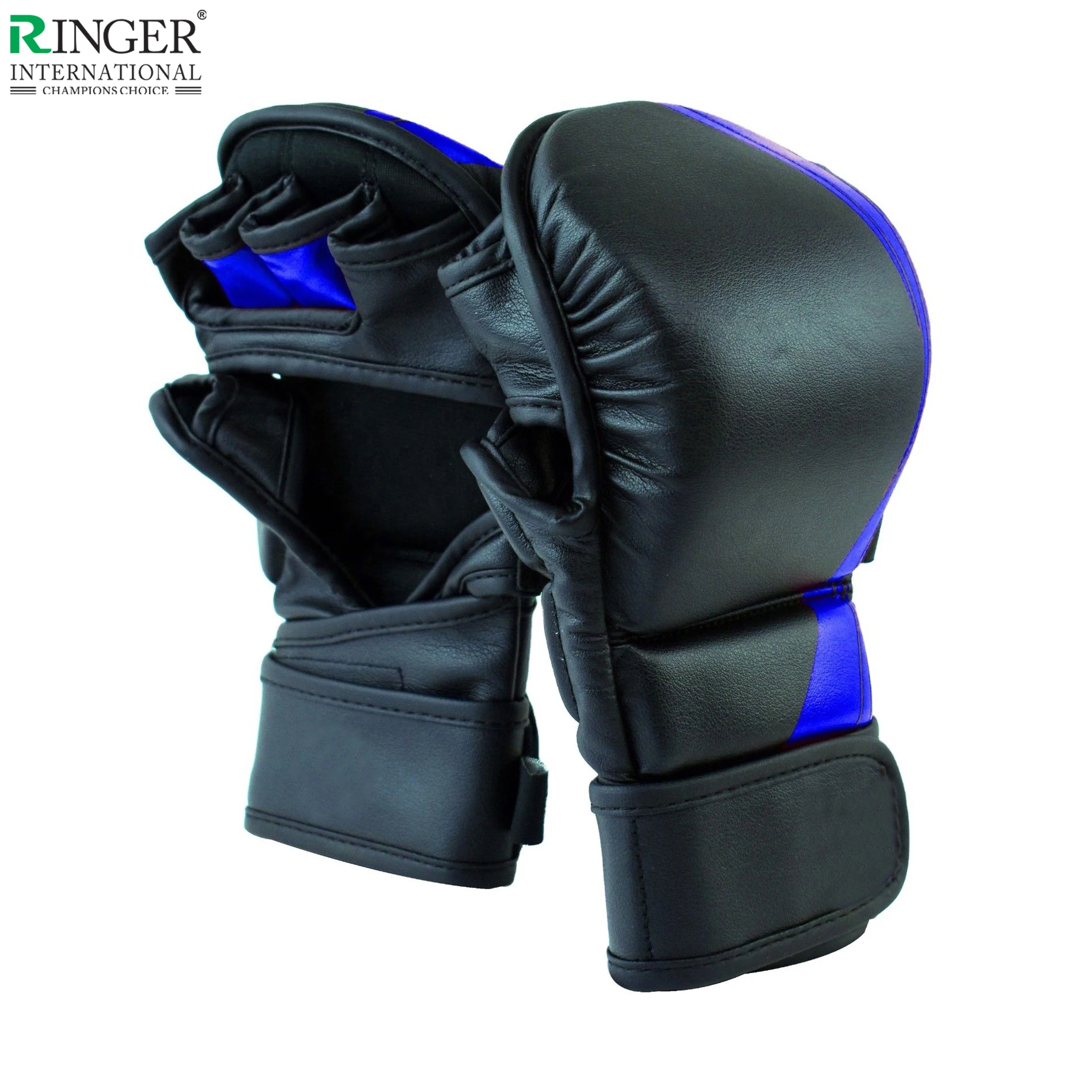 Мягкие Черные Боксерские перчатки для ММА, боксерские перчатки для соревнований по кикбоксингу для мужчин