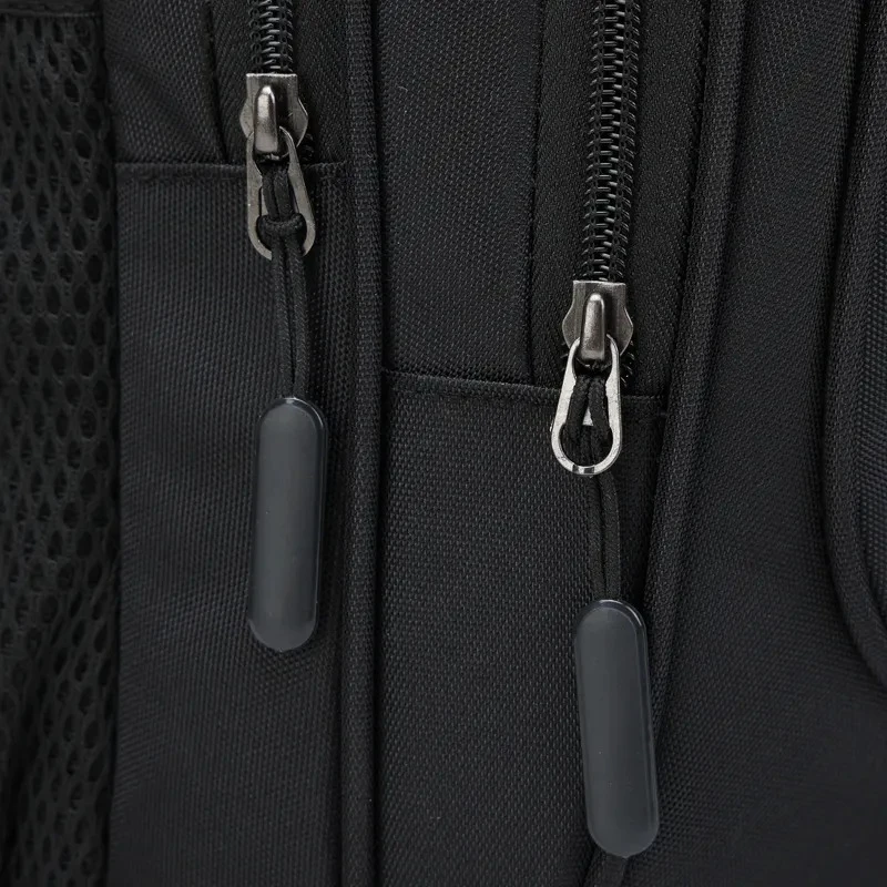 Street Wear Solid Color Back Packs With Custom with back rolling tire New Fashion High Quality huge space black dyed collage bag