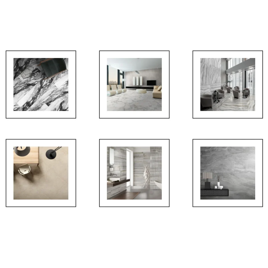 Online Technical Support MARBLE EFFECT Europe Square Tile GLOSSY Multi Color Wear-Resistant Modern Interior Tiles