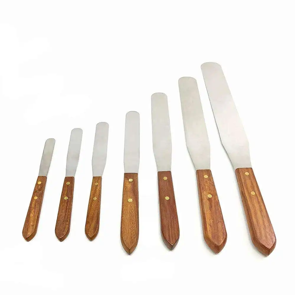 Wholesale  Dental Cement Lab Mixing Spatulas Wax Modeling Stainless Steel Instruments Double Ended Instrument for Mixing Cement