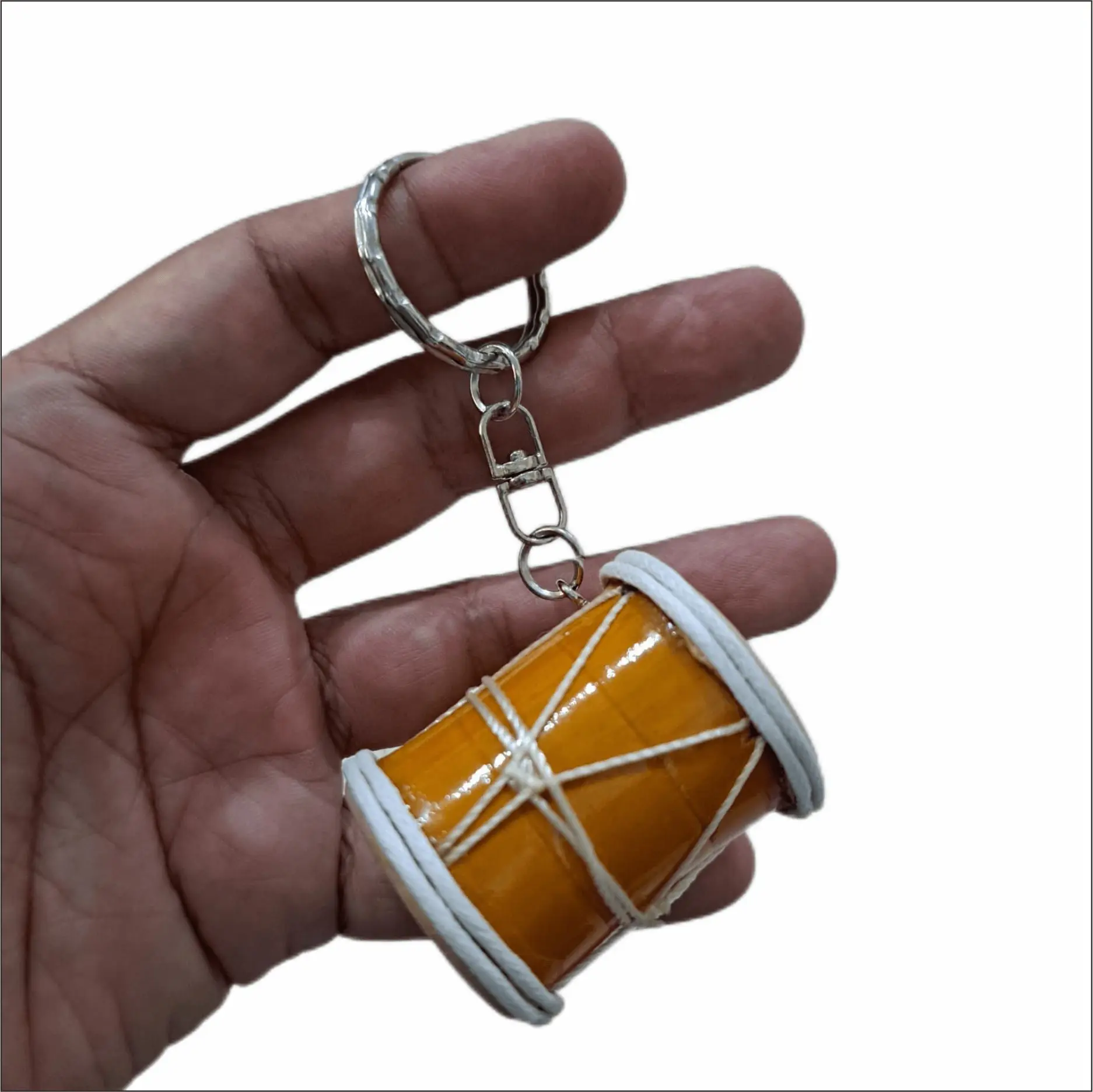 Tamborine Keychain music traditional lover Luxury for beautiful Accessories wooden arts and crafts
