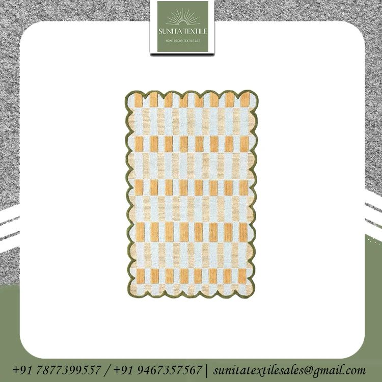 Eco-Friendly Export Quality Living Room Carpet Handcrafted  Unique Designer Living Room Carpet Hand Tufted Carpet For Sale