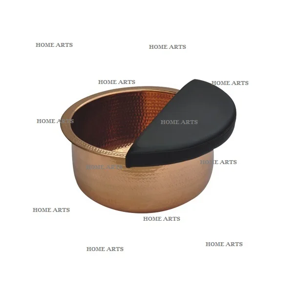 Premium Quality Copper Salon Spa Pedicure Bowl With Iron Half Cover Customized Pedicure Bowl At Competitive Price
