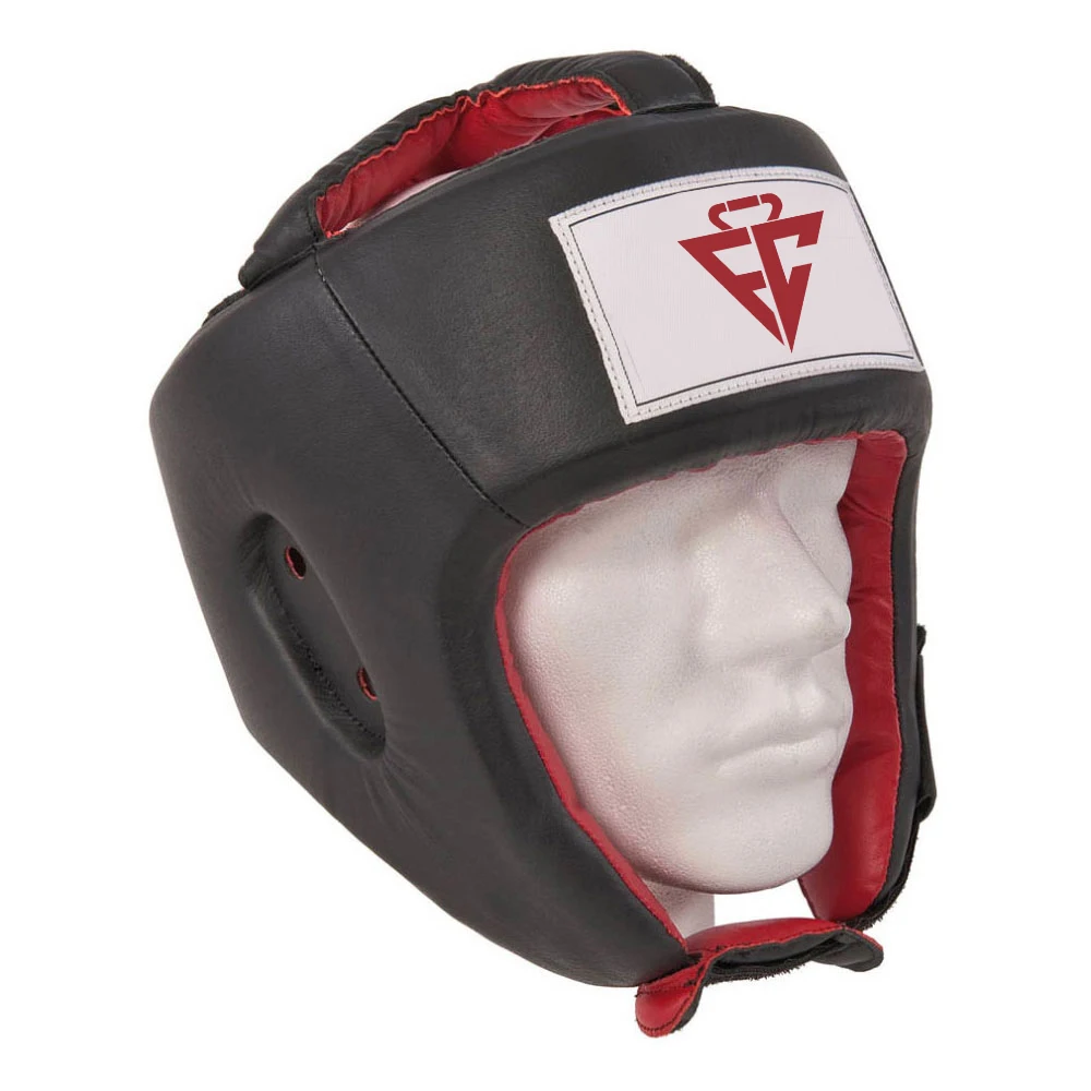 Breathable Custom Logo Synthetic Leather MMA Boxing Head Guards Kick Helmet Boxing Headgear
