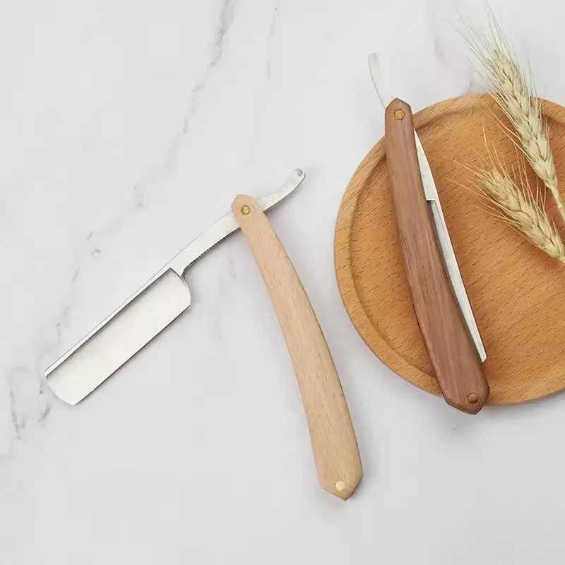 Stainless Steel Straight Razor Straight Edge Razors pro men Folding Shaving Knife Manual Beard Shaver Barber Shaver Tool