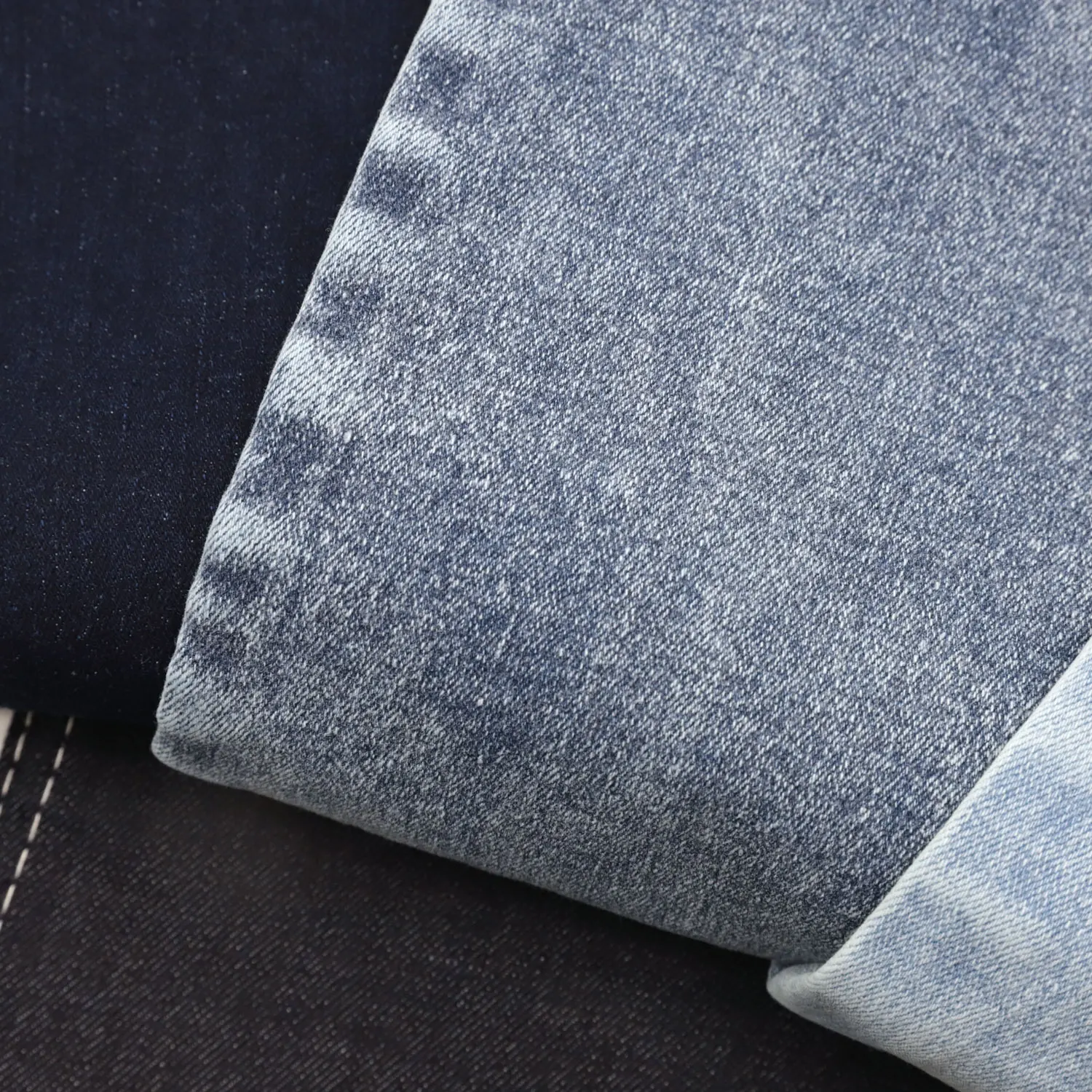 9oz 73%cotton 24.5%polyester2.5%spandex high stretch super soft jeans denim fabric