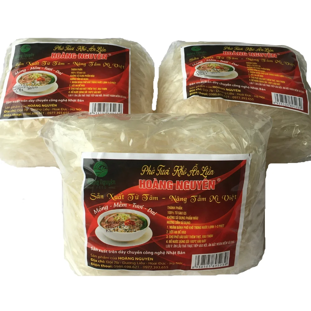 Dried Flat Noodles Instant Noodles Instant Pho Vietnam Pho Noodles Whole Price Good Tasting Food OCOP Bag Vietnam Origin